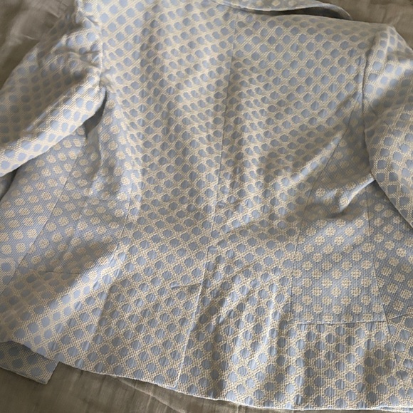 Vintage Brooks Brothers,  Blue and White Blazer and Skirt Set, size 12 - Picture 8 of 14